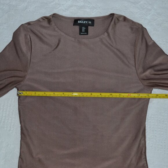 Bailey 44 Women Silky Brown Bodysuit Small - Picture 6 of 10